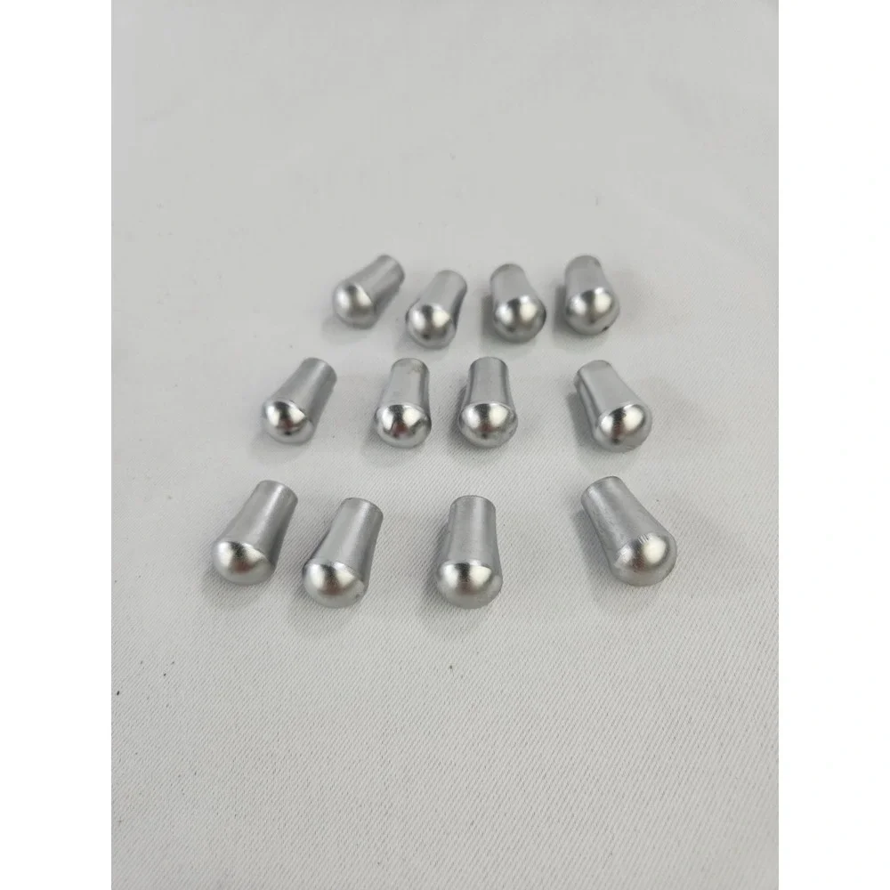 Lot of 10 Teardrop Shaped Silver Metal Drawer Cabinet Knobs Pulls Tiny Small